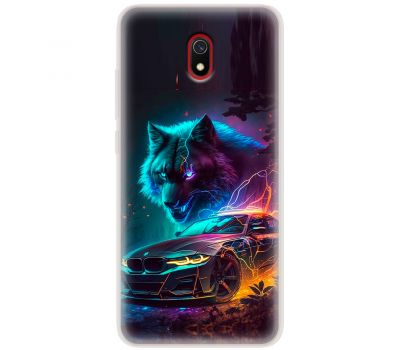 Чохол для Xiaomi Redmi 8A MixCase машини bmw вовк