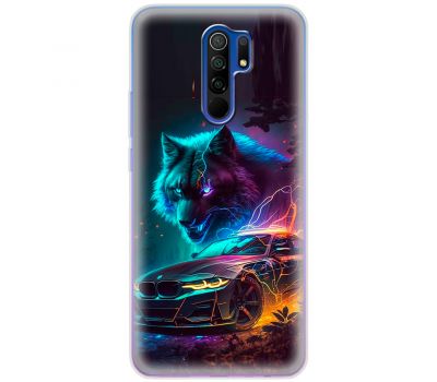 Чохол для Xiaomi Redmi 9 MixCase машини bmw вовк