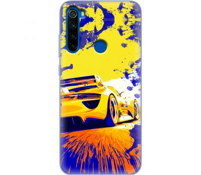 Чохол для Xiaomi Redmi Note 8T MixCase машини жовта car дрифт