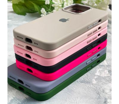 Чохол для iPhone 12 Pro Max New silicone Metal Buttons pine green 3200616