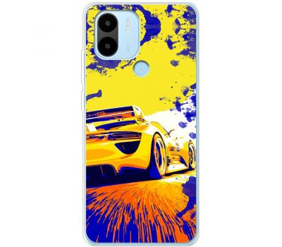 Чохол для Xiaomi Redmi A1+ MixCase машини жовта car дрифт