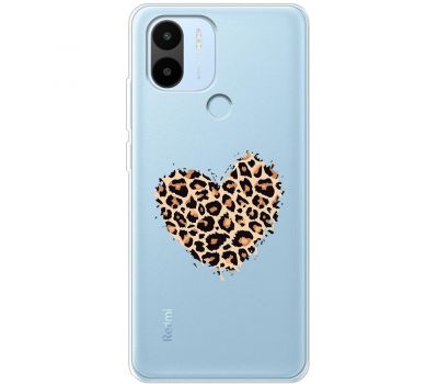 Чохол для Xiaomi Redmi A1+ MixCase Леопард серце