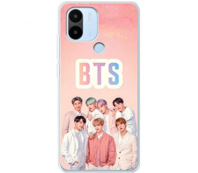 Чохол для Xiaomi Redmi A1+ MixCase BTS на рожевому