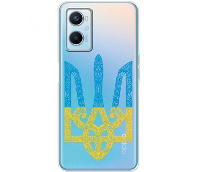 Чохол для Oppo A76 / A96 MixCase Герб у два кольори на прозорому