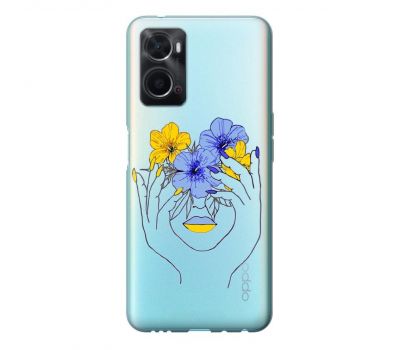 Чохол для Oppo A76 / A96 MixCase Дівчина з квітами