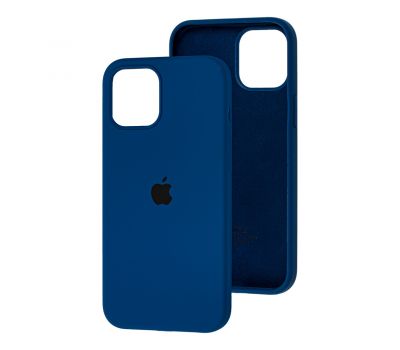 Чохол для iPhone 12 mini Silicone Full синій/navy blue