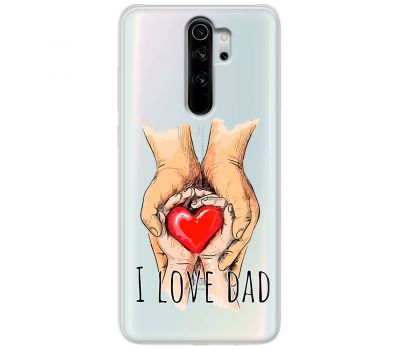 Чохол для Xiaomi Redmi Note 8 Pro MixCase День батька I Love Dad