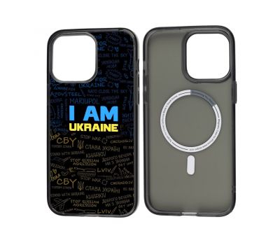 Чохол для iPhone 13 MixCase MagSafe MagSafe патріотичний I AM Ukraine