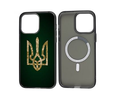 Чохол для iPhone 13 Pro Max MixCase MagSafe MagSafe патріотичний Герб піксель