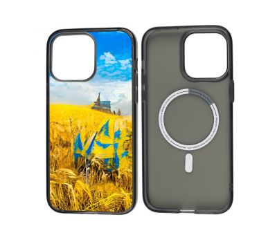 Чохол для iPhone 12 MixCase MagSafe MagSafe патріотичний поля України