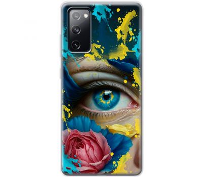 Чохол для Samsung Galaxy S20 FE (G780)  MixCase патріотичні Синє жіноче око