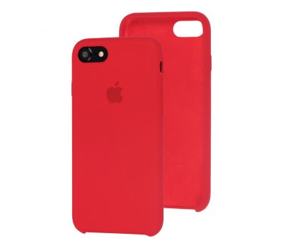 Чохол Silicone для iPhone 7/8/SE20 case темно-червоний