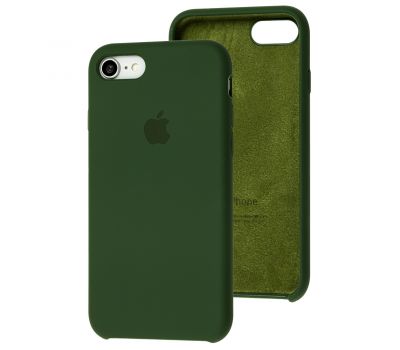 Чохол для iPhone 7 / 8 Silicone case зелений / army green