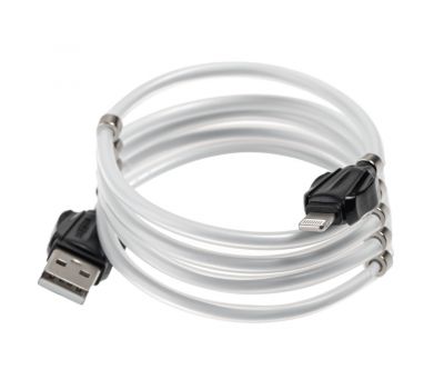 Кабель USB Moxom MX-CB46 lightning magnetic 2.4A 1m білий 3207293