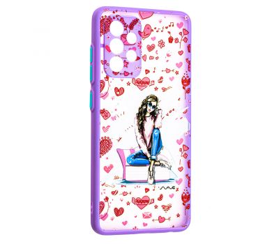 Чохол для Samsung Galaxy A52 Wave Cartoon heart overload