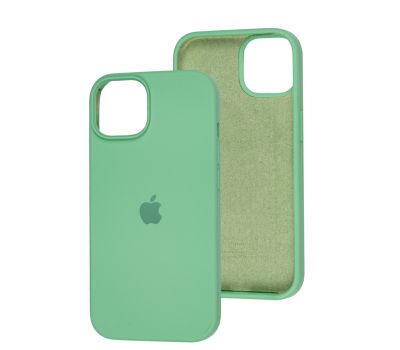 Чохол для iPhone 13 / 14 Square Full silicone зелений / spearmint