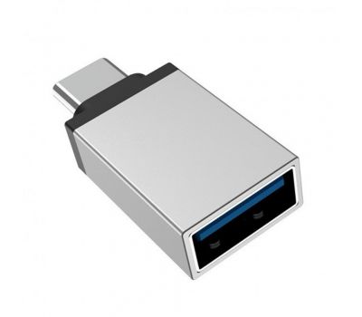 Перехідник OTG Borofone BV3 USB to Type-C сріблястий 3208103