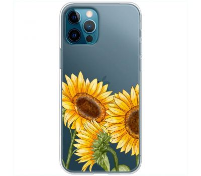 Чохол для iPhone 14 Pro Mixcase квіти три соняшники