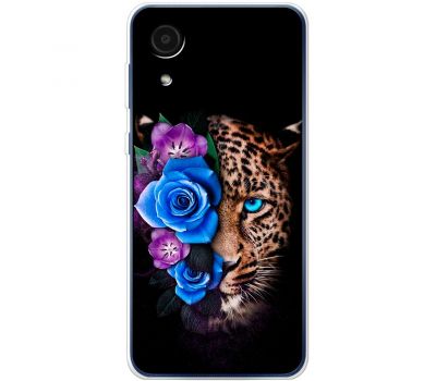 Чохол для Samsung Galaxy A03 Core (A032) MixCase Леопард у квітах