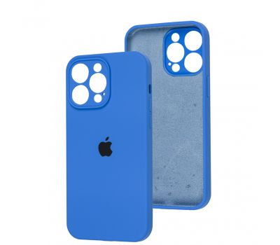 Чохол для iPhone 14 Pro Max Square Full camera capri blue