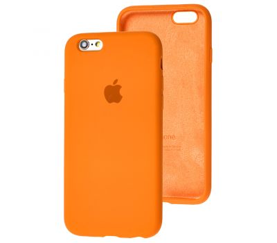 Чохол для iPhone 6/6s Silicone Full помаранчевий / papaya