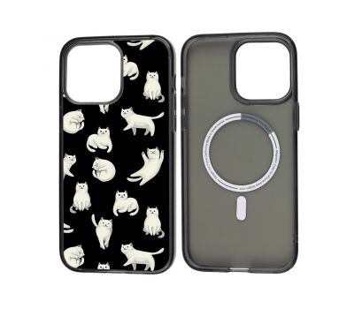 Чохол для iPhone 13 MixCase MagSafe мультяшні котики