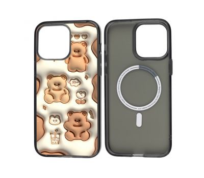 Чохол для iPhone 13 Pro MixCase MagSafe мультяшні ведмедики