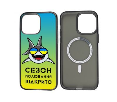 Чохол для iPhone 14 MixCase MagSafe мультяшні полювання відкрито