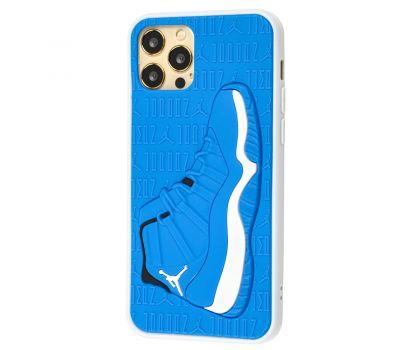 Чохол для iPhone 12 / 12 Pro Sneakers Brand jordan синій / білий