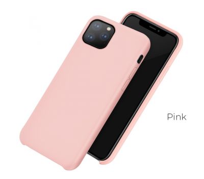Чохол для iPhone 11 Hoco Silky Soft Touch "світло-рожевий"