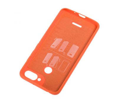 Чохол для Xiaomi Redmi 6 Silicone cover помаранчевий 3214531