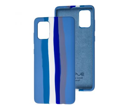 Чохол для Samsung Galaxy A71 (A715) Wave Rainbow blue