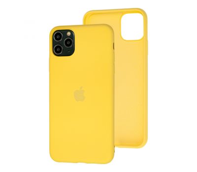 Чохол для iPhone 11 Pro Max Silicone cover 360 жовтий