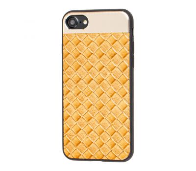 Чохол Leather Design для iPhone 7/8 case коричневий під магнітний тримач