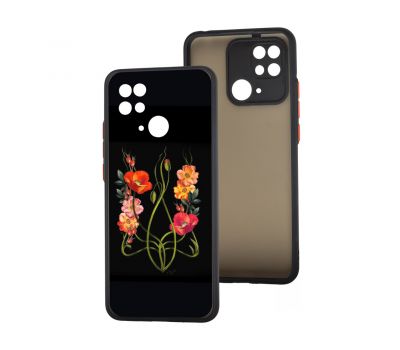 Чохол для Xiaomi Redmi 10C MixCase патротичні Тризуб з квітів