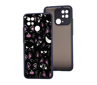 Чохол для Xiaomi Redmi 10C MixCase мультики black cat