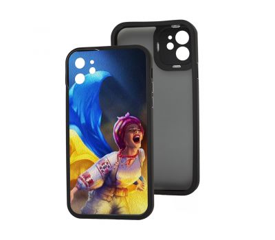 Чохол для iPhone 11 MixCase LikGus патротичні Українка з прапором