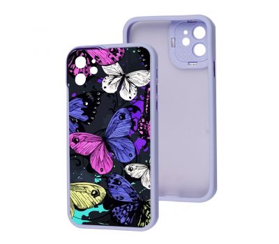 Чохол для iPhone 12 MixCase LikGus метелики кольоровий мікс