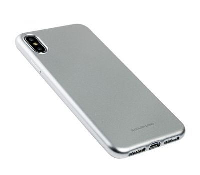 Чохол для iPhone Xs Max Molan Cano Jelly глянець сріблястий 3221778