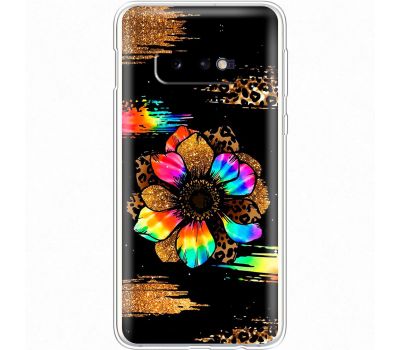 Чохол для Samsung Galaxy S10e (G970) MixCase Леопард райдужна квітка