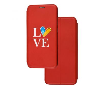 Чохол-книжка Samsung A03 Core (A032) з малюнком червона з любов до батьківщини