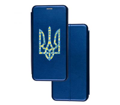 Чохол-книжка Samsung A03 Core (A032) з малюнком синій Герб із візерунком