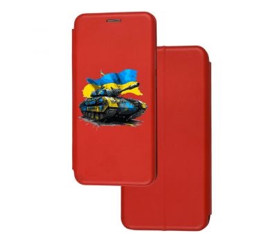 Чохол-книжка Samsung Galaxy A03s (A037) з малюнком червона український танк