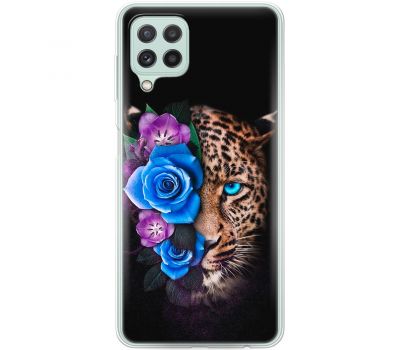 Чохол для Samsung Galaxy A22 (A225) / M32 MixCase Леопард у квітах
