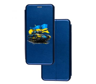 Чохол-книжка Samsung Galaxy A03s (A037) з малюнком синій український танк