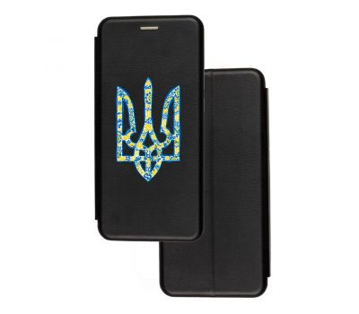 Чохол-книжка Samsung Galaxy A02 (A022) з малюнком чорний Герб із візерунком