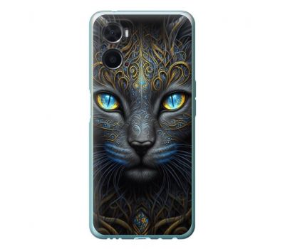 Чохол для Oppo A76 / A96 MixCase Чорний кіт