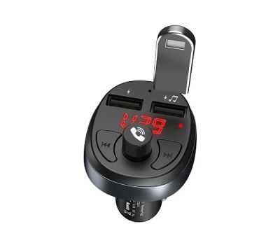Автомобільний зарядний пристрій Hoco E41 2USB Bluetooth FM модулятор чорний 3222077