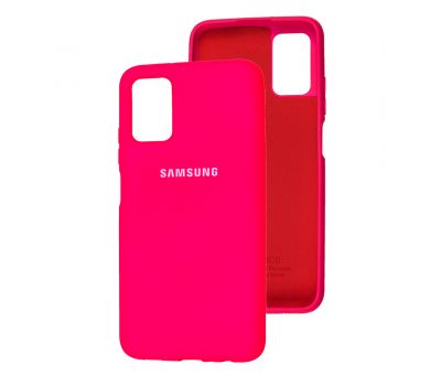 Чохол для Samsung Galaxy A03s (A037) Silicone Full рожевий / barbie pink