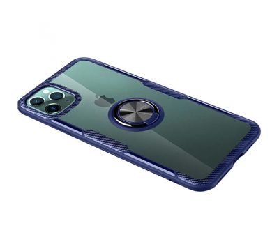 Чохол для iPhone 11 Pro Max Deen CrystalRing із кільцем темно-синій